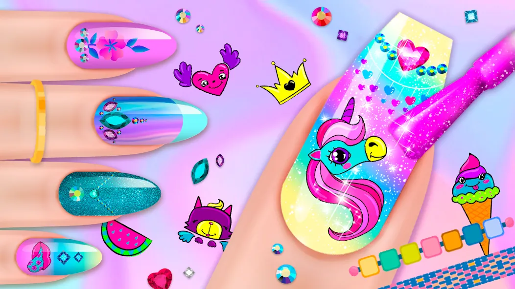 Скачать Nail Salon [MOD: безлимитные деньги и все инструменты] на телефон — скриншот 1
