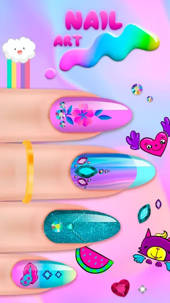 Скачать Nail Salon [MOD: безлимитные деньги и все инструменты] на телефон — скриншот 3