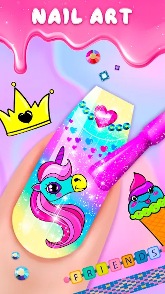 Скачать Nail Salon [MOD: безлимитные деньги и все инструменты] на телефон — скриншот 4