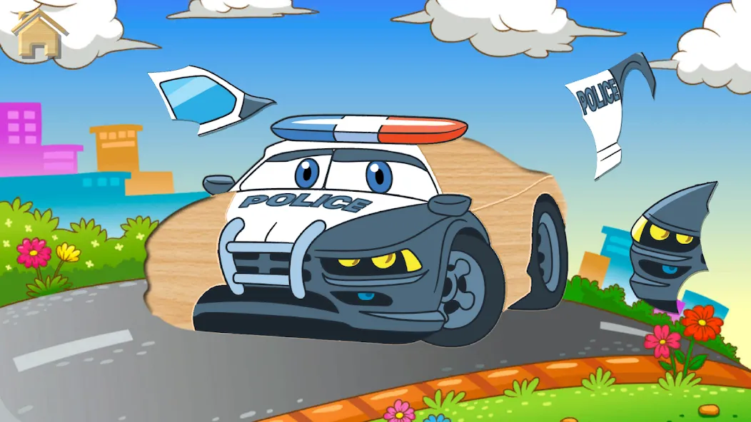 Скачать взлом Car Puzzles for Toddlers [MOD: открыты все пазлы и машины] — скриншот 2