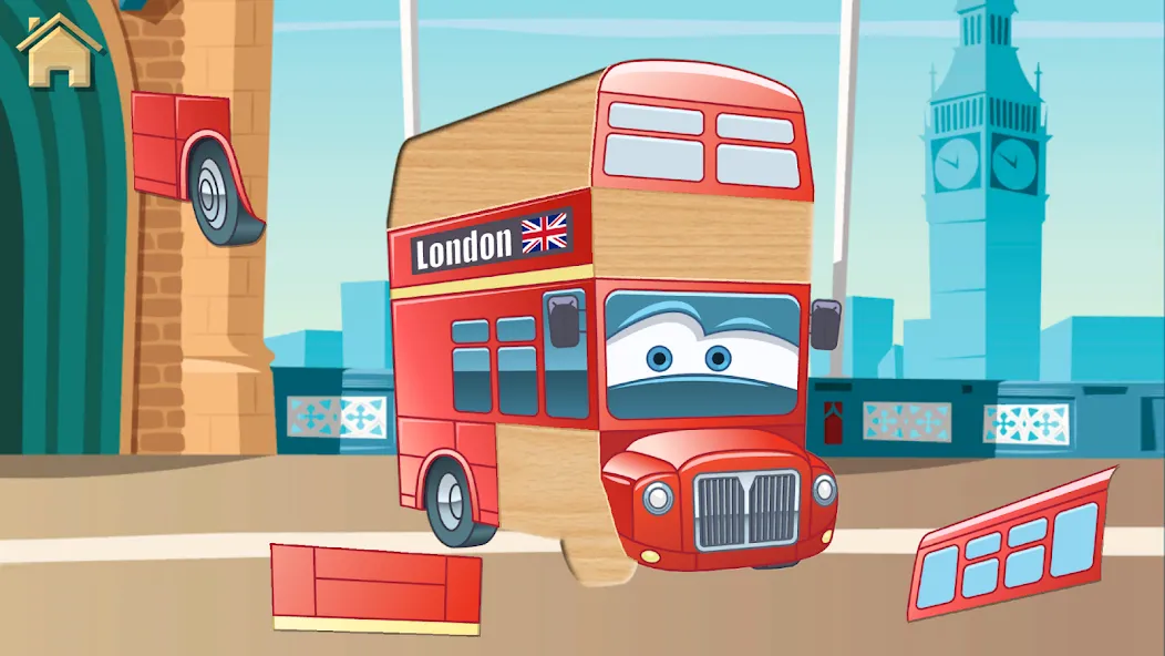 Скачать взлом Car Puzzles for Toddlers [MOD: открыты все пазлы и машины] — скриншот 3