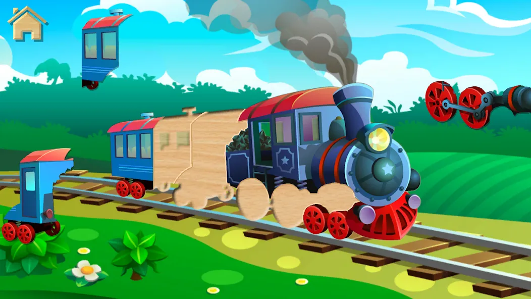 Скачать взлом Car Puzzles for Toddlers [MOD: открыты все пазлы и машины] — скриншот 5