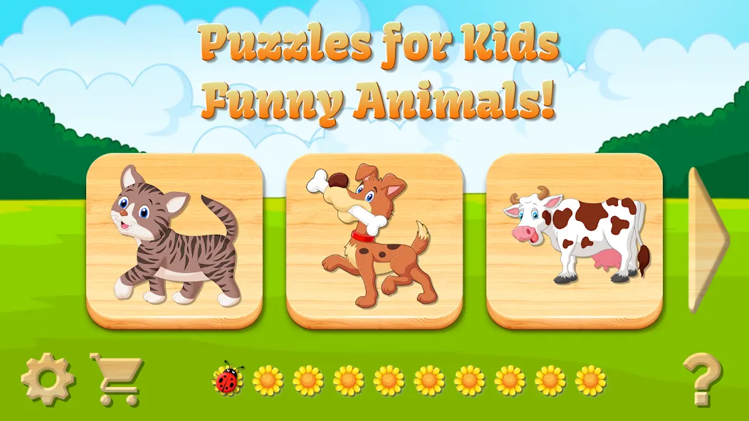 Скачать Baby Puzzles for Kids [MOD: все пазлы разблокированы] на телефон — скриншот 1