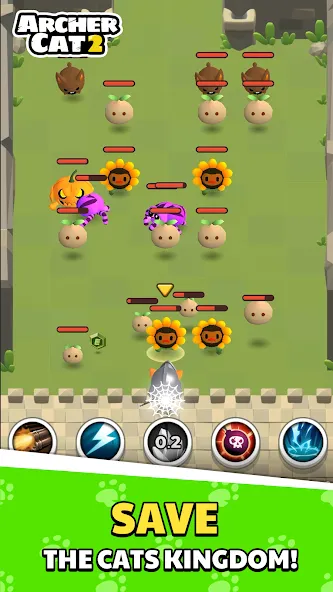 Скачать взлом Archer Cat 2 [MOD: безлимитные монеты и жизни] — скриншот 1