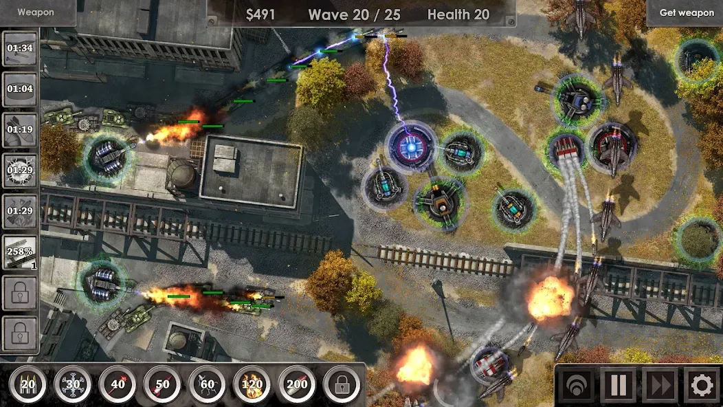 Defense Zone 3 HD [MOD: безлимитные деньги и улучшения] — Скачать бесплатно (APK) — скриншот 2