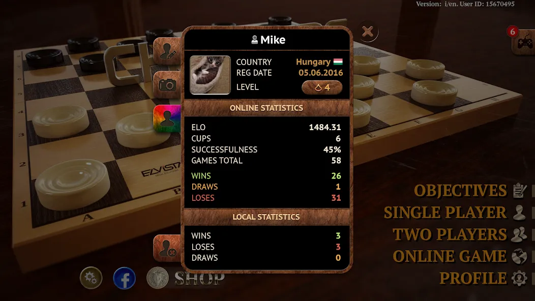 Checkers Online Elite [MOD: без рекламы и открыты все режимы] на Андроид — скриншот 5