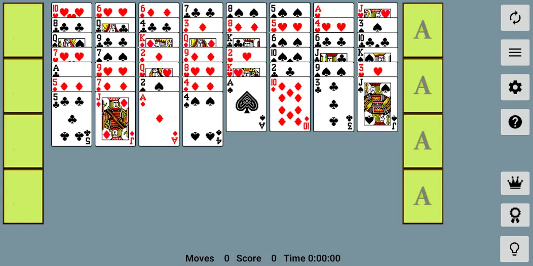 FreeCell with Leaderboards [MOD: открыты все уровни и функции] на Андроид — скриншот 1
