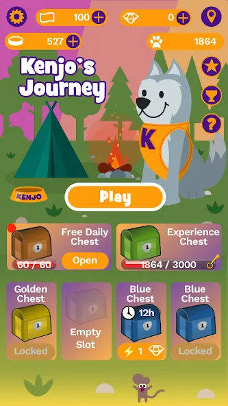 Kenjo's Journey Coin Pusher [MOD: безлимитные монеты и джекпоты] на Андроид — скриншот 2