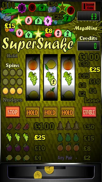 Super Snake Slot Machine [MOD: безлимитные монеты и бонусы] на Андроид — скриншот 2