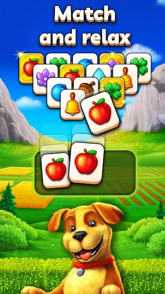 Joey's Farm - Tile Match [MOD: безлимитные подсказки и жизни] — Скачать бесплатно (APK) — скриншот 1