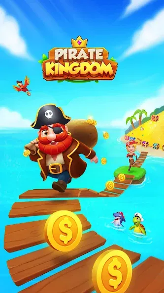 Coin Rush - Pirate GO! [MOD: безлимитные монеты и бонусы] на Андроид — скриншот 1