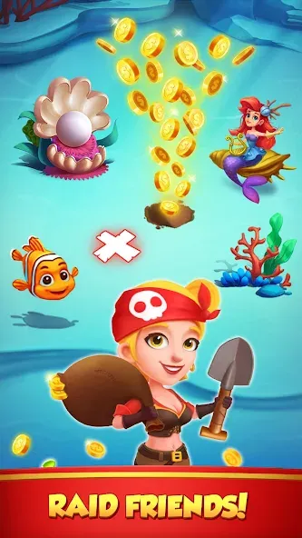 Coin Rush - Pirate GO! [MOD: безлимитные монеты и бонусы] на Андроид — скриншот 3