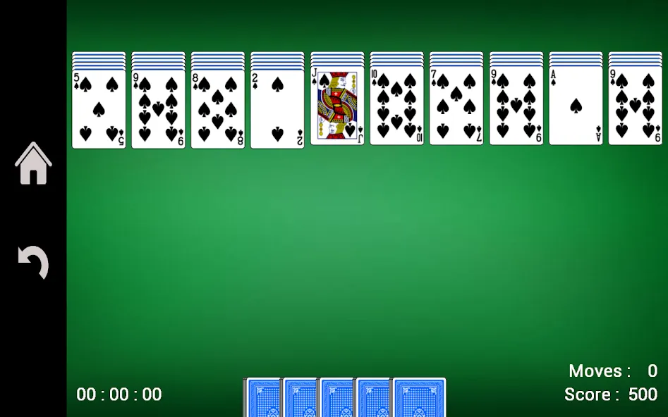 Скачать Spider Solitaire [MOD: безлимитные подсказки и отмена ходов] на телефон — скриншот 2