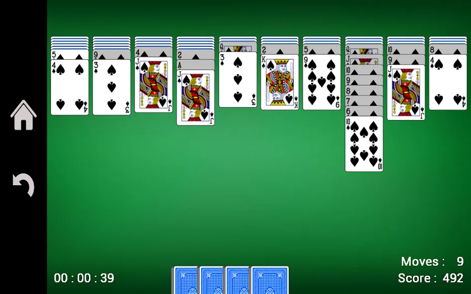 Скачать Spider Solitaire [MOD: безлимитные подсказки и отмена ходов] на телефон — скриншот 4