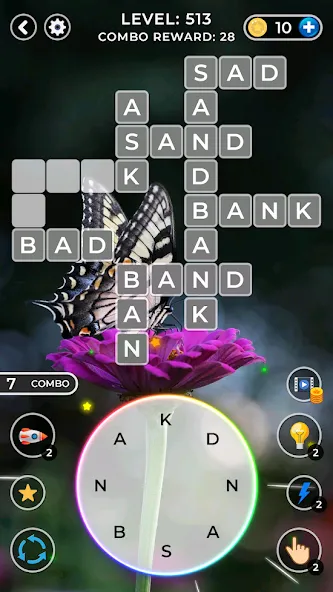 WOW4:Word Connect Offline Word [MOD: без рекламы и подсказки доступны] на Андроид — скриншот 2