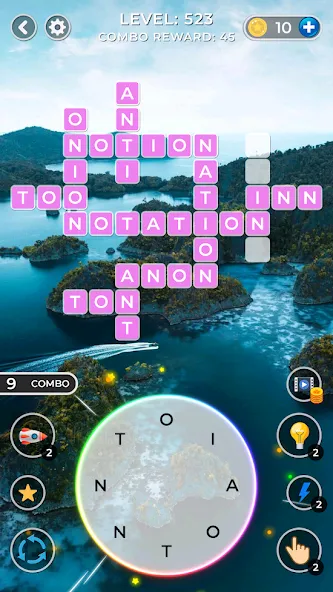 WOW4:Word Connect Offline Word [MOD: без рекламы и подсказки доступны] на Андроид — скриншот 3