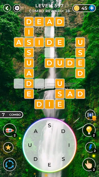 WOW4:Word Connect Offline Word [MOD: без рекламы и подсказки доступны] на Андроид — скриншот 5