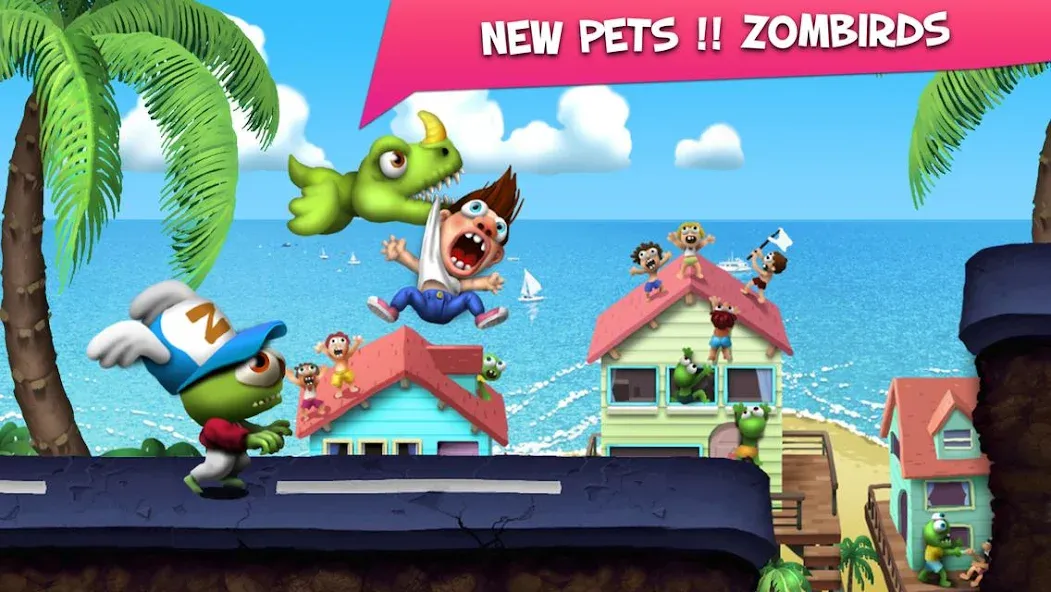 Zombie Tsunami [MOD: много монет и бессмертие] последняя версия — скриншот 1