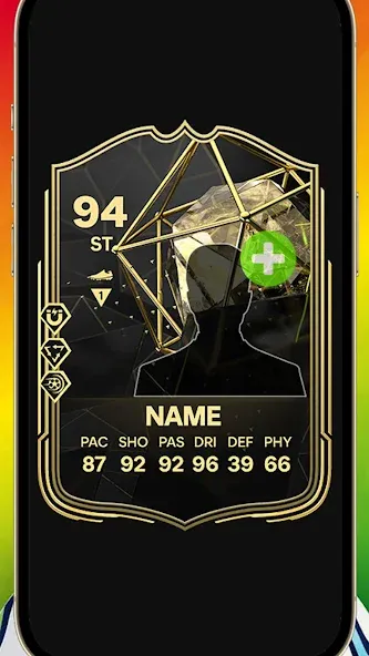 Скачать FC Card Creator [MOD: безлимитные монеты и все карты открыты] на телефон — скриншот 1