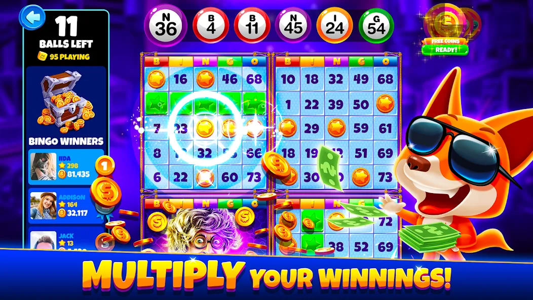 Скачать Xtreme Bingo! Slots Bingo Game [MOD: безлимитные монеты и бонусы] на телефон — скриншот 1