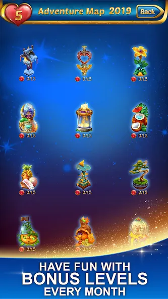 Lost Jewels - Match 3 Puzzle [MOD: безлимитные жизни и монеты] (Бесплатно / APK) — скриншот 1