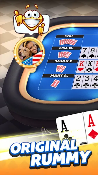 Скачать взлом Rummy Plus -Original Card Game [MOD: безлимитные монеты и подсказки] — скриншот 1