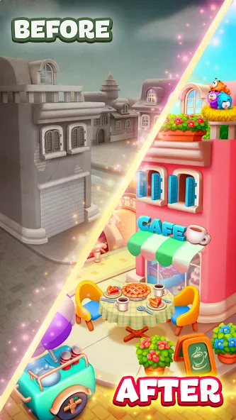 Взломанная Toon Blast [MOD: безлимитные жизни и усиленные бонусы] на Андроид — скриншот 2