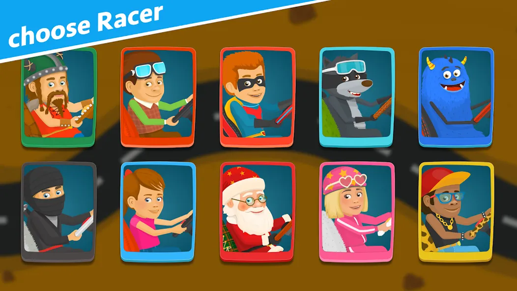 Racing car games for kids 2-5 [MOD: без рекламы и все машины открыты] (Бесплатно / APK) — скриншот 1