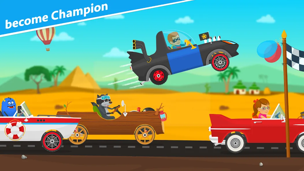 Racing car games for kids 2-5 [MOD: без рекламы и все машины открыты] (Бесплатно / APK) — скриншот 3