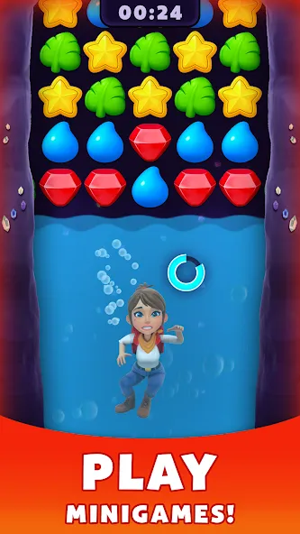 Скачать взлом Treasure Party: Puzzle Fun! [MOD: безлимитные подсказки и монеты] — скриншот 1