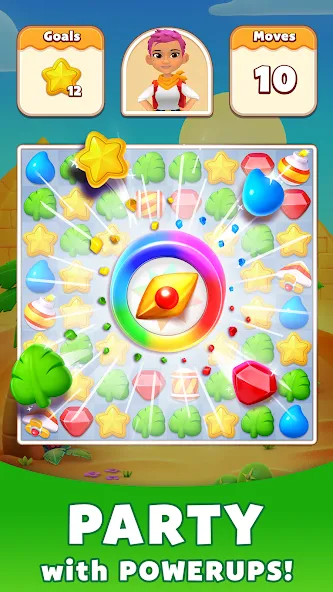 Скачать взлом Treasure Party: Puzzle Fun! [MOD: безлимитные подсказки и монеты] — скриншот 4