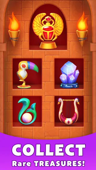 Скачать взлом Treasure Party: Puzzle Fun! [MOD: безлимитные подсказки и монеты] — скриншот 5