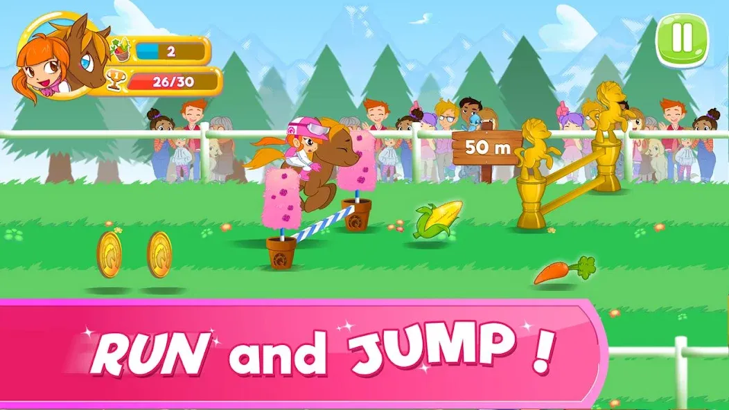 Pony Run : Magic Trails [MOD: много монет и все уровни] — Скачать бесплатно (APK) — скриншот 1