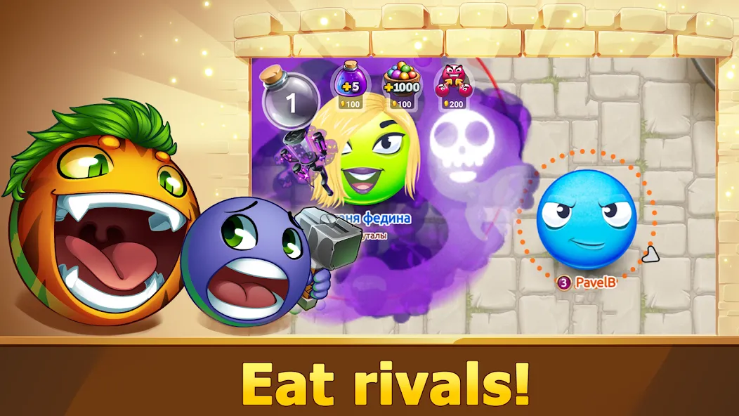 Hungry Battle: Multiplayer PVP [MOD: безлимитные ресурсы и быстрая прокачка] — Скачать бесплатно (APK) — скриншот 2