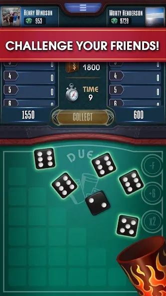 Скачать Farkle online 10000 Dice Game [MOD: безлимитные монеты и без рекламы] на телефон — скриншот 3