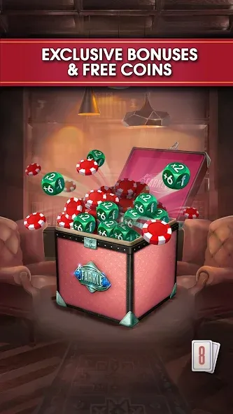 Скачать Farkle online 10000 Dice Game [MOD: безлимитные монеты и без рекламы] на телефон — скриншот 4