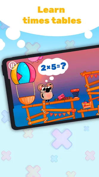 Multiplication Games For Kids. [MOD: открыты все уровни и режимы] (Бесплатно / APK) — скриншот 1