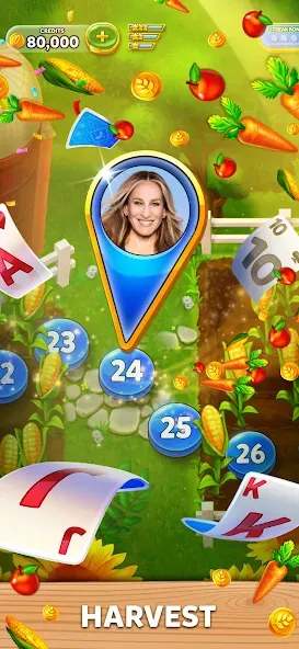 Скачать взлом Solitaire Grand Harvest [MOD: безлимитные монеты и бонусы] — скриншот 3