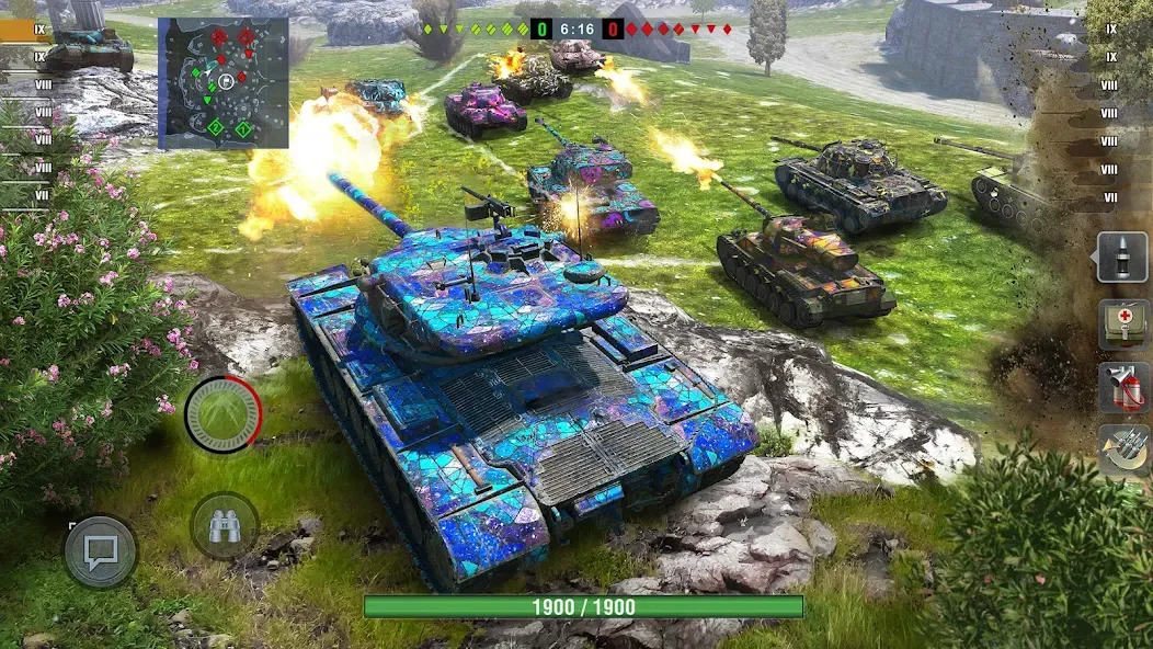 World of Tanks Blitz [MOD: безлимитное золото и все танки] последняя версия — скриншот 1