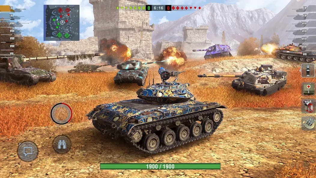 World of Tanks Blitz [MOD: безлимитное золото и все танки] последняя версия — скриншот 4