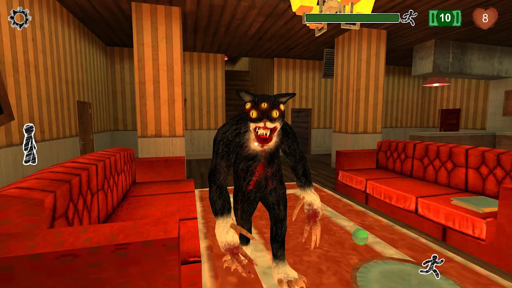 Cat Fred Evil Pet. Horror game [MOD: безлимитные деньги и оружие] последняя версия — скриншот 1