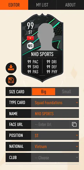 UT Card Creator 23 [MOD: все карты и безлимитные ресурсы] на Андроид — скриншот 1