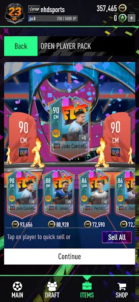 NHDFUT 23 Draft & Packs [MOD: безлимитные монеты и паки] последняя версия — скриншот 2