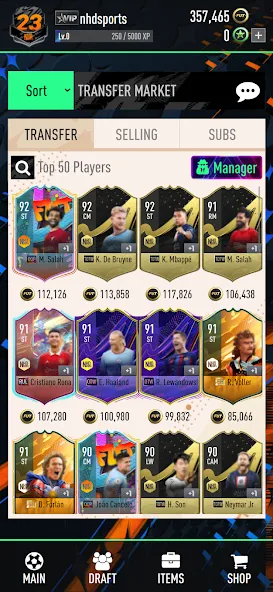 NHDFUT 23 Draft & Packs [MOD: безлимитные монеты и паки] последняя версия — скриншот 5