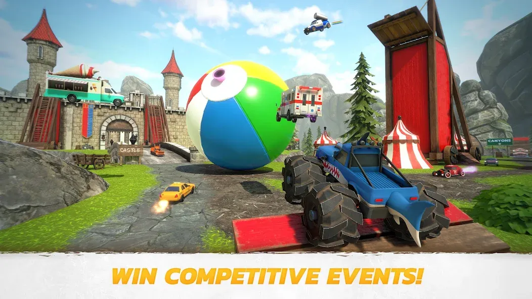 Crash Drive 3: Car Stunting [MOD: безлимитные деньги и все автомобили] (Бесплатно / APK) — скриншот 2