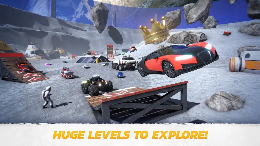 Crash Drive 3: Car Stunting [MOD: безлимитные деньги и все автомобили] (Бесплатно / APK) — скриншот 3