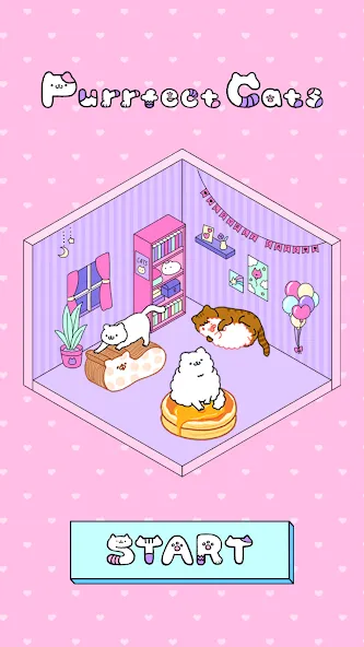 Purrfect Cats [MOD: много монет и редкие коты] (Бесплатно / APK) — скриншот 1