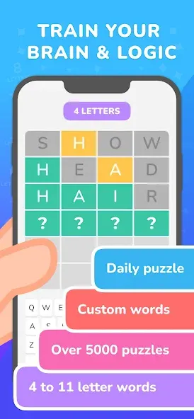 Wordly Yoga: Daily & Unlimited [MOD: безлимитные подсказки и открыты все уровни] — Скачать бесплатно (APK) — скриншот 2