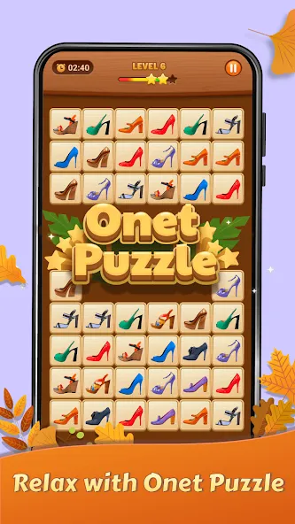Скачать взлом Onet Puzzle - Tile Match Game [MOD: без рекламы и все уровни открыты] — скриншот 1
