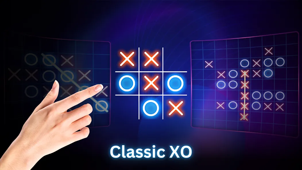 Tic Tac Toe 2 Player: XO Game [MOD: игра для двух игроков без рекламы] — Скачать бесплатно (APK) — скриншот 2